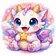 Vibrant cartoon avatar with diverse, friendly expression in square format.