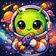 A vibrant fantasy creature avatar in shades of purple with large eyes and whimsical features, designed to be engaging and mem